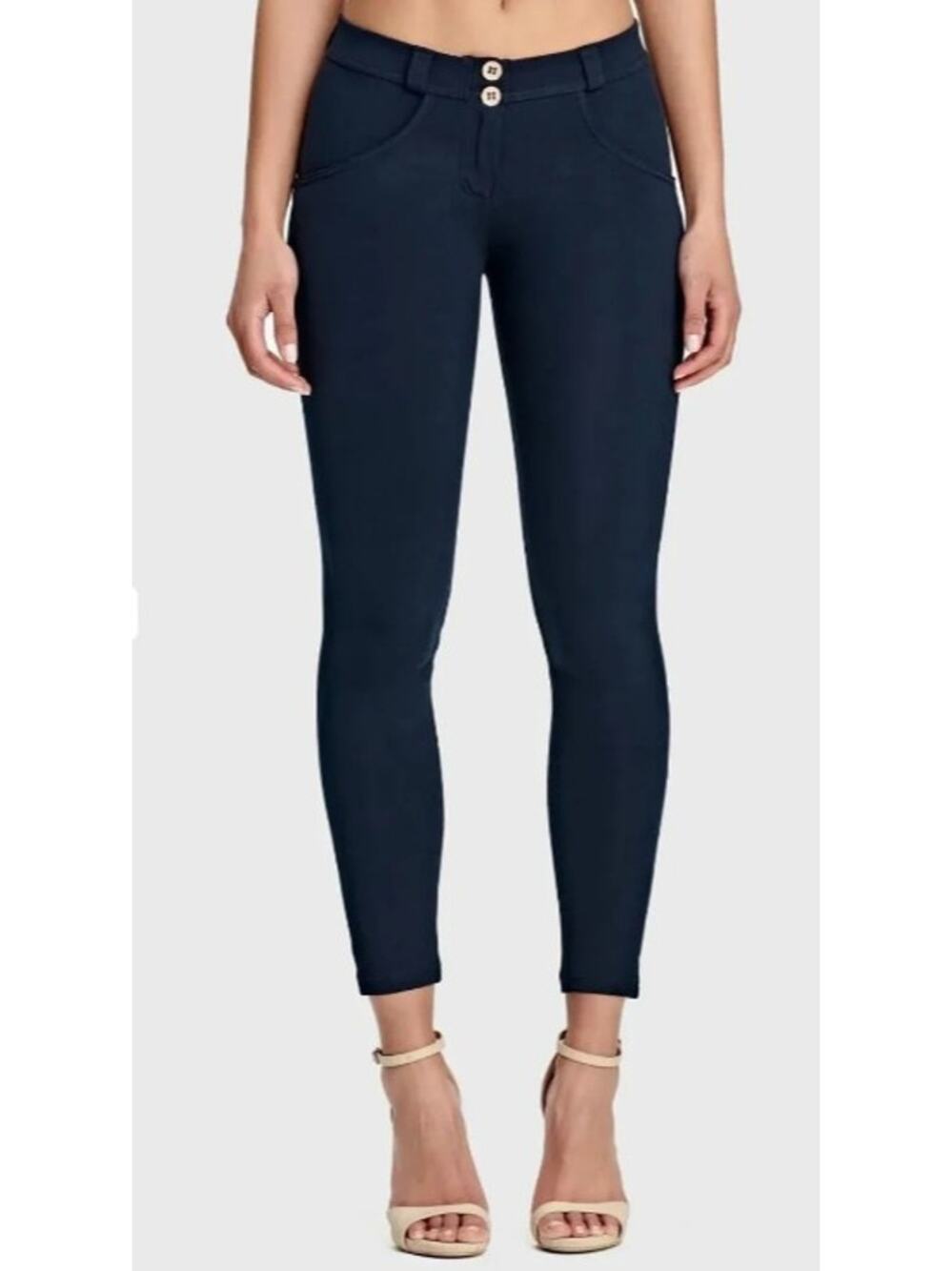 NWT Freddy WR.UP Fashion Mid-Rise Legging Pants, Navy Blue, Size 8